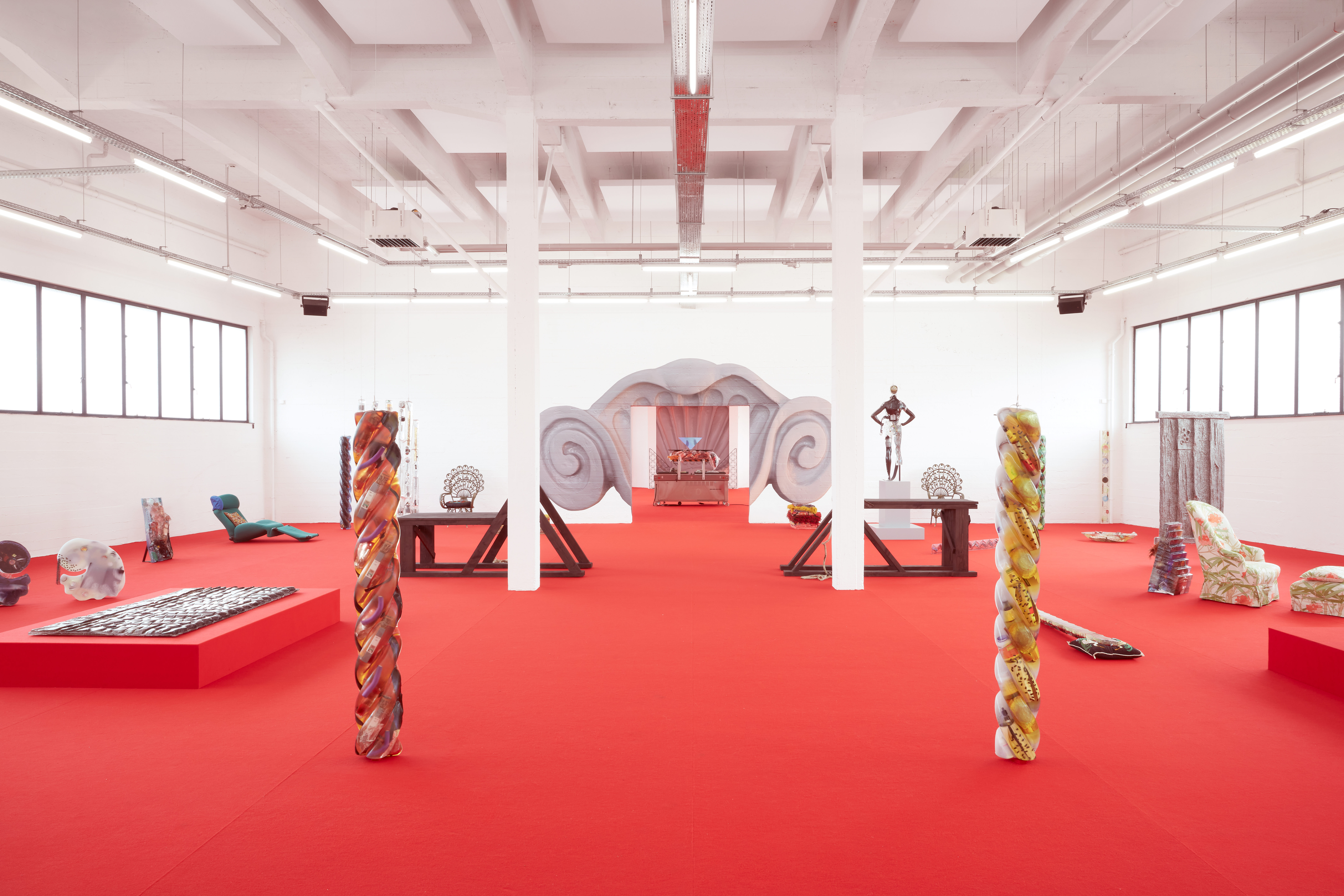 Installation view 'Danai Anesiadou: D POSSESSIONS', WIELS, Brussels, 2023. Photo: We Document Art