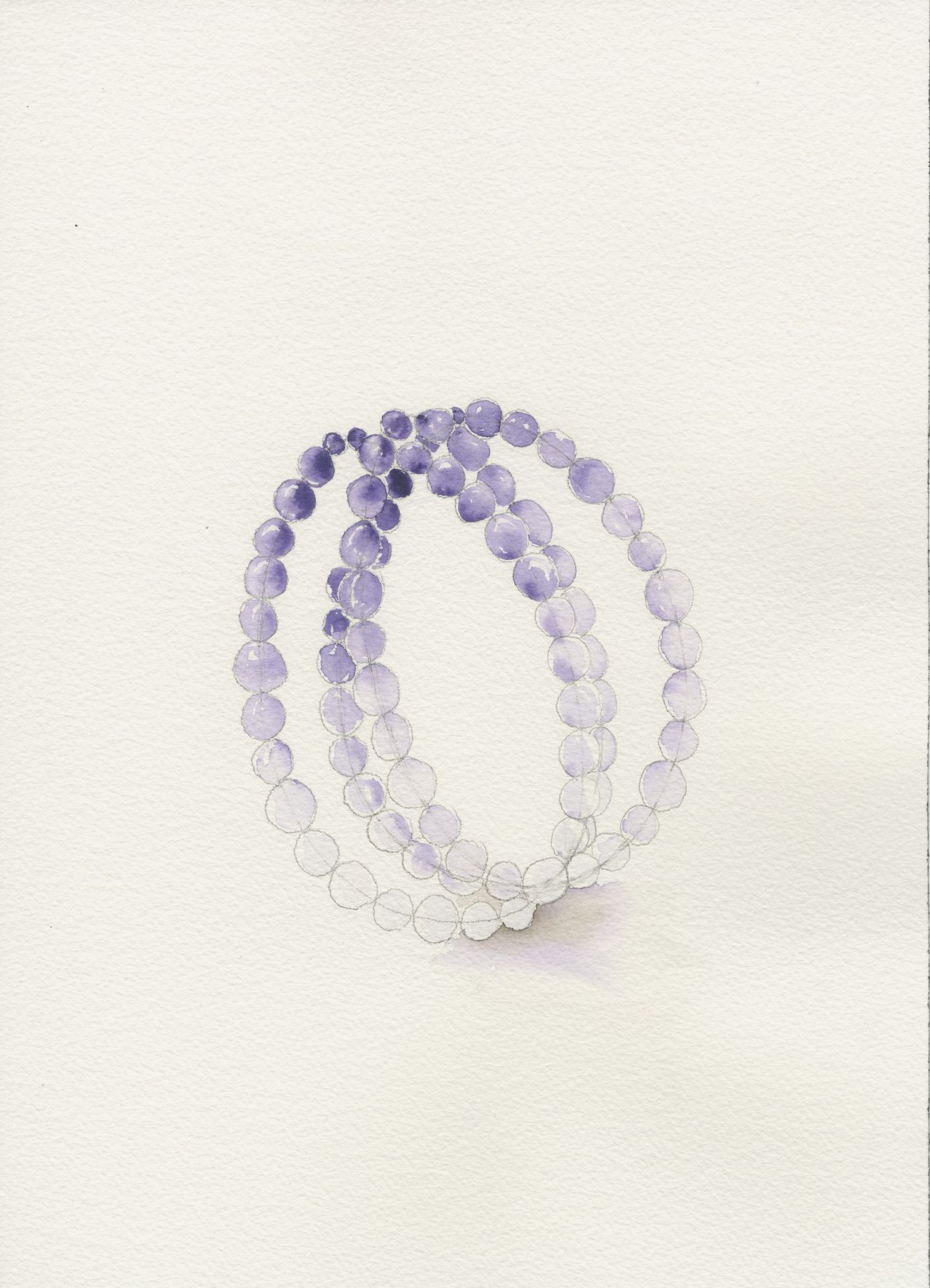 Jean-Michel Othoniel Purple Lotus, 2015 Aquarelle sur papier